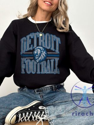 Detroit Lions Sweatshirt Tshirt Hoodie Sweater Vintage Detroit Crewneck Sweatshirt Detroit Game Day Pullover Hoodies Unique riracha 1 1