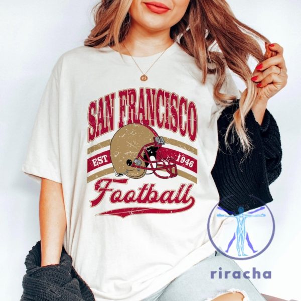 Retro San Francisco 49Ers 90S Style Tshirt Hoodie Sweatshirt Tee Gift For Fan Super Bowl Champions Sweater Pullover Hoodies Unique riracha 1 1