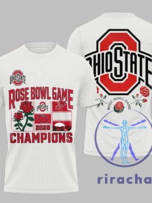 Ohio State Buckeyes Rose Bowl Game 2025 Champions 3D All Over Printed Tshirt Hoodie Sweatshirt Champs Tee For Fan Unique riracha 1 1