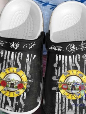 Guns N Roses Crocs Crocband Clog Shoes Footwear Gift For Men Women Unique riracha 1 1