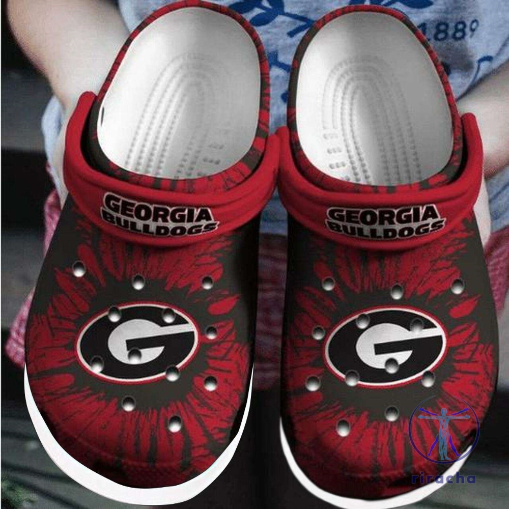 Georgia Bulldogs Football Crocs Crocband Clogs Footwear Gift For Fan Mens Womens Unique