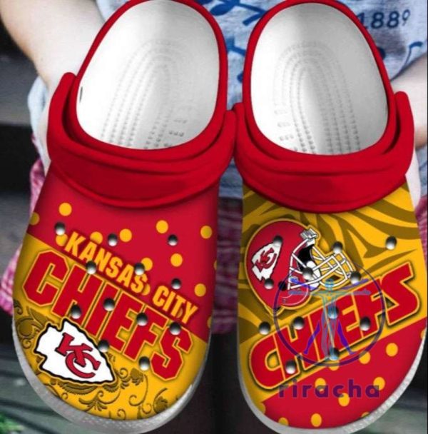 Kansas City Chiefs Nfl Fan Crocs Crocband Clogs Footwear Gift For Fan Mens Womens Unique riracha 1