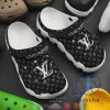 Louis Vuitton Lv Brand Black Pattern Crocband Clog Shoes Crocs Footwear Gift For Mens Womens Unique riracha 1