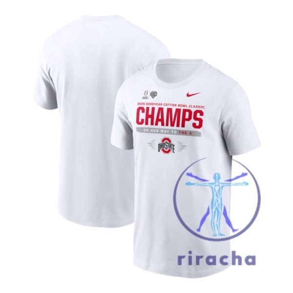 Ohio State Buckeyes Football Playoff 2025 Nike Goodyear Cotton Bowl Champions Tshirt Hoodie Sweatshirt Tee Champs Gifts For Fan Unique riracha 1 1