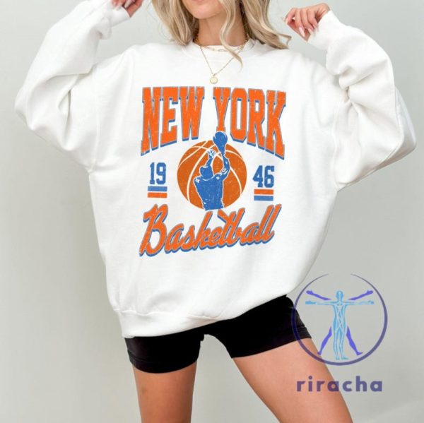 New York Basketball Graphic Shirts Hoodie Sweatshirt Retro 90S New York Knicks Sweater Tee Game Day Gift For Fan Unique riracha 1 1