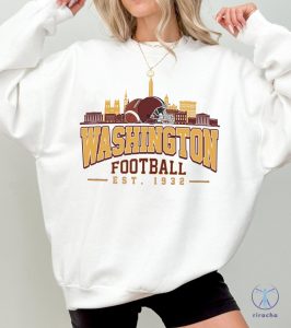 Washington Commanders Retro Tshirt Hoodie Sweatshirt Tee Gift For Fan Crewneck Game Day Pullover Hoodies Unique riracha 1