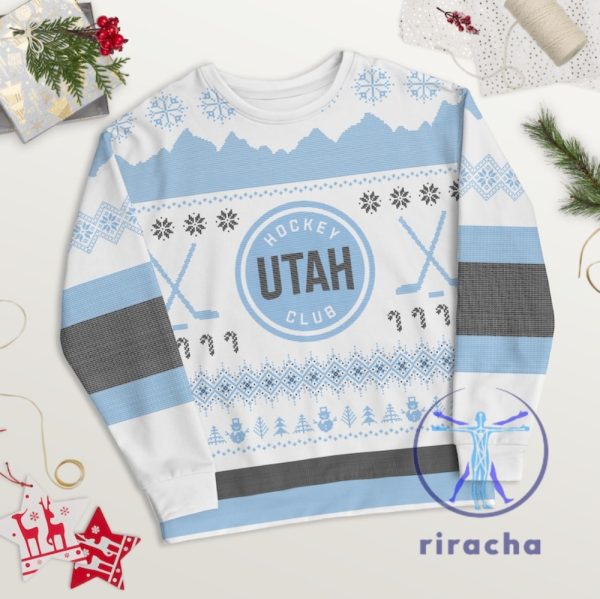 Utah Hockey Club Ugly Christmas Sweater 3D All Over Printed Tshirt Hoodie Sweatshirt Tee Gift For Fan Sweatshirt Unique riracha 1