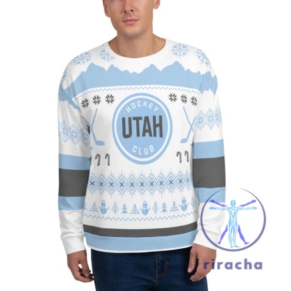 Utah Hockey Club Ugly Christmas Sweater 3D All Over Printed Tshirt Hoodie Sweatshirt Tee Gift For Fan Sweatshirt Unique riracha 1 1