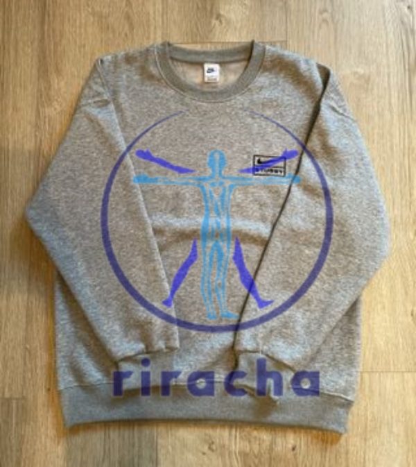 Nike Stussy Crewneck Embroidered Tshirt Hoodie Sweatshirt New riracha 1