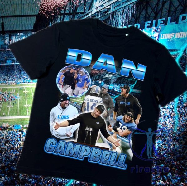 Dan Campbell Homage Detroit Lions Tshirts Hoodie Sweatshirt Tee Gift For Fan Mens Womens Unique riracha 1