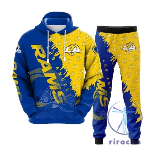 Los Angeles Rams 3D All Over Printed Tshirt Hoodie Sweatshirt Tee Gift For Fan Mens Womens Tracksuit Jogging New riracha 1 1