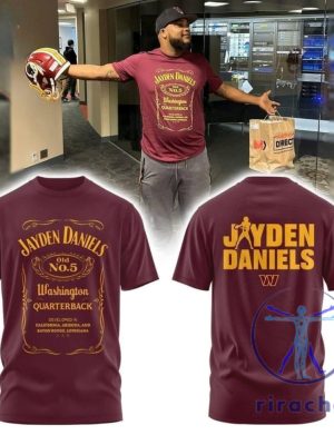 Washington Commanders Jayden Daniels 3D All Over Printed Tshirt Hoodie Sweatshirt Tee Gift For Fan Merch New riracha 1 1