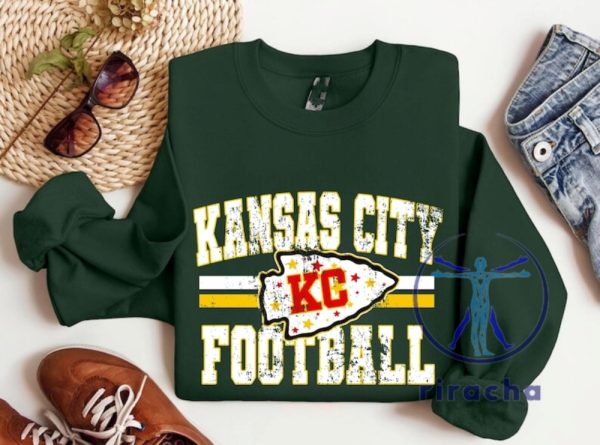 Vintage Kansas City Football Sweatshirt Tshirt Hoodie Tee Gift For Kansas City Chiefs Fan Trendy Crewneck Sweater Jersey Unique riracha 1