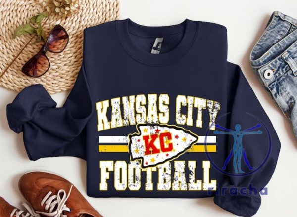 Vintage Kansas City Football Sweatshirt Tshirt Hoodie Tee Gift For Kansas City Chiefs Fan Trendy Crewneck Sweater Jersey Unique riracha 1 1