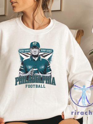 Donald Trump Bird Gang Philadelphia Eagles Sweatshirt Tshirt Hoodie Philly Trump Lover Crewneck Unique riracha 1 1