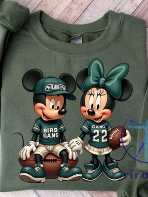 Bird Gang Mickey Minnie Philadelphia Eagles Tshirt Hoodie Sweatshirt Trendy Crewneck Pullover Unique riracha 1 1