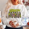 Grinchy Mama Christmas Sweatshirt Tshirt Hoodie Sweatshirt Cute Leopard Grinch Graphic Holiday Top Outfit For Mom Unique riracha 1