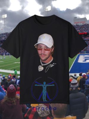 Josh Allen Iced Out Funny Vintage Tshirt Hoodie Sweater Buffalo Bills Mafia Retro 90S Tee Game Day Shirts Pullover New riracha 1 1