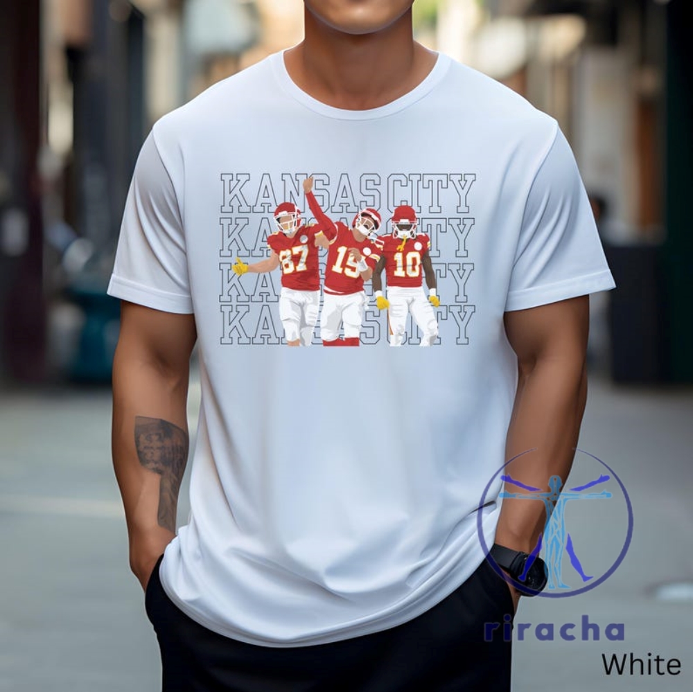 Kansas City Chiefs Kingdom Tshirt Hoodie Sweater Chris Oladokun Travis Kelce Isiah Pacheco Crewneck Pullover Unique