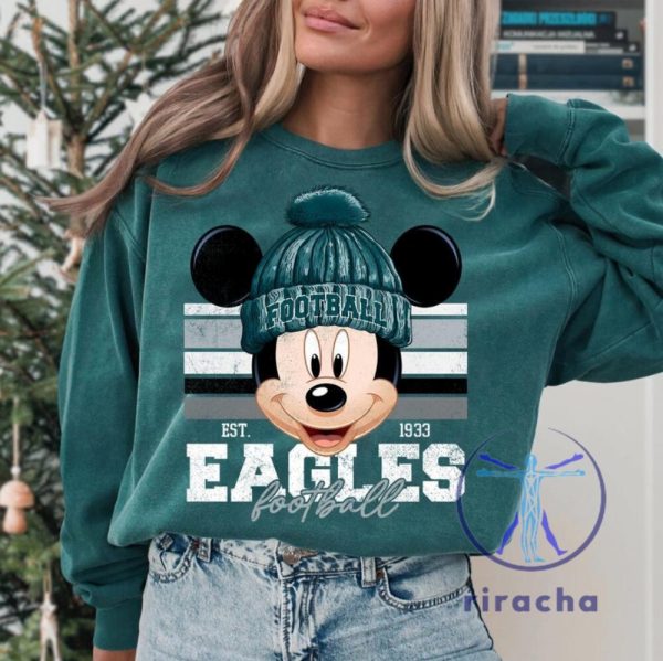 Mickey Mouse Philadelphia Eagles Champions Shirts Hoodie Sweatshirt Tee Gift For Him Her Game Day Unique riracha 1