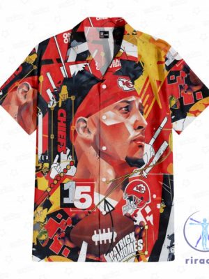 Patrick Mahomes Kansas City Chiefs Visions Of Greatness Hawaiian Shirt Aloha Button Up Shirts Christmas Birthday Unique riracha 1 1