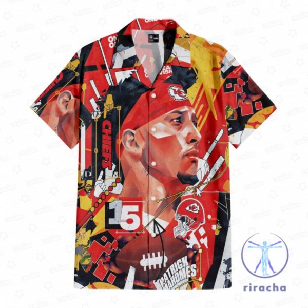 Patrick Mahomes Kansas City Chiefs Visions Of Greatness Hawaiian Shirt Aloha Button Up Shirts Christmas Birthday Unique riracha 1 1