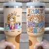 In My Mom Era Bluey Cartoon Custom Name Stanley Tumbler Cup Dupe 40Oz Gift For Mom Dad Daughter Son New riracha 1