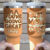 Best Bluey Mom Ever Youre Doing Great Custom Name Stanley Tumbler Cup Dupe 40Oz Gift For Her Mom Mothers Day Unique riracha 1