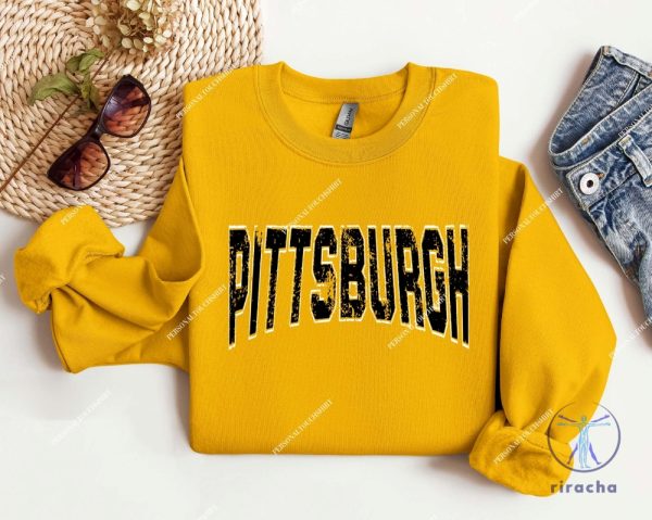 Pittsburgh Steelers Retro Crewneck T Shirt Hoodie Sweatshirt Tee Gift For Fan Men Women Long Sleeve Shirts Vintage Pullover T Shirt Unique riracha 1 1