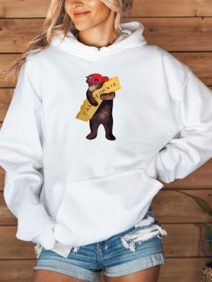 California Lover Bear Sweatshirt T Shirt Hoodie Tee Gift For Him Her I Stand With California Crewneck Unique riracha 1 1