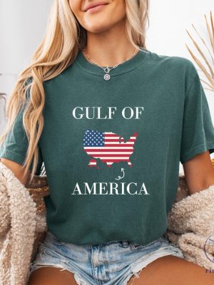 Gulf Of America Usa Flag Shirt Hoodie Sweatshirt Long Sleeve Shirts Gulf Of America Tshirt Gift For Men Women Unique riracha 1 2