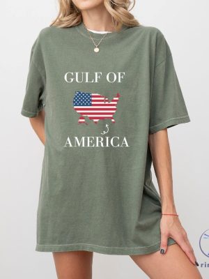 Gulf Of America Usa Flag Shirt Hoodie Sweatshirt Long Sleeve Shirts Gulf Of America Tshirt Gift For Men Women Unique riracha 1 3