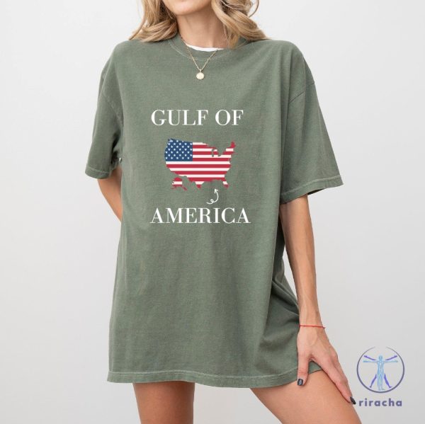 Gulf Of America Usa Flag Shirt Hoodie Sweatshirt Long Sleeve Shirts Gulf Of America Tshirt Gift For Men Women Unique riracha 1 3