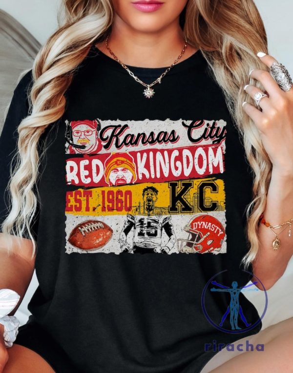 Red Kingdom Superbowl Kansas City Chiefs Shirt Hoodie Sweatshirt Tee Gift For Men Women Kc Chiefs Crewneck Unique riracha 1 1