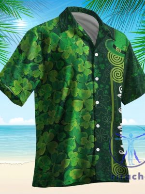 Happy St Patricks Day Hawaiian Shirt Button Up Aloha Shirts Green Lucky Hawaii Summer Gift For Fan Men Women Unique riracha 1 1