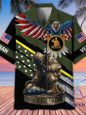 Veteran Memorial Day Hawaiian Shirt Button Up Aloha Shirts Soldier Tropical Memorial Day Gift Ideas Gift For Father Unique riracha 1 1