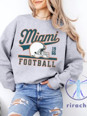 Miami Dolphins Vintage Sweatshirt Hoodie T Shirt Tee Gift For Men Women Crewneck Croquette Bow Miami Football Tshirt Unique riracha 1 1