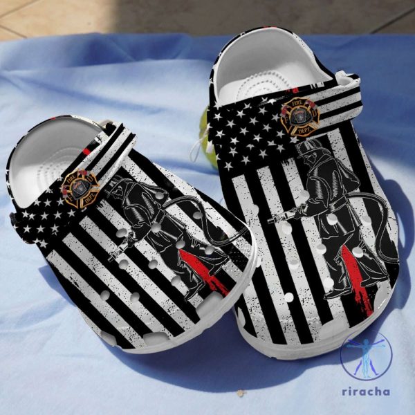 American Firefighter Crocs Patriotic Crocband Clogs For First Responders riracha 1 1