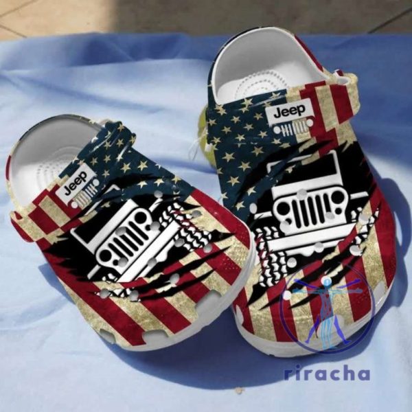 American Jeep Crocs Off Road Adventure Crocband Clogs For Jeep Lovers riracha 1