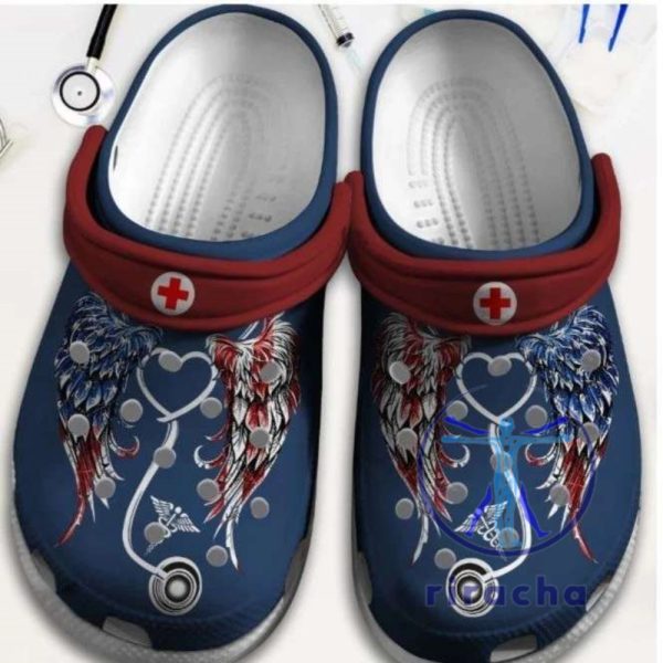 Usa Nurse Crocs 4Th Of July Patriotic Crocband Clogs For Healthcare Heroes riracha 1 1