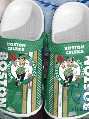 Boston Celtics Basketball Crocs Green White Crocband Clogs For Fans riracha 1 1