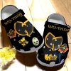 Wu Tang Clan Crocs Black And Yellow Hiphop Logo Crocband Clogs riracha 1