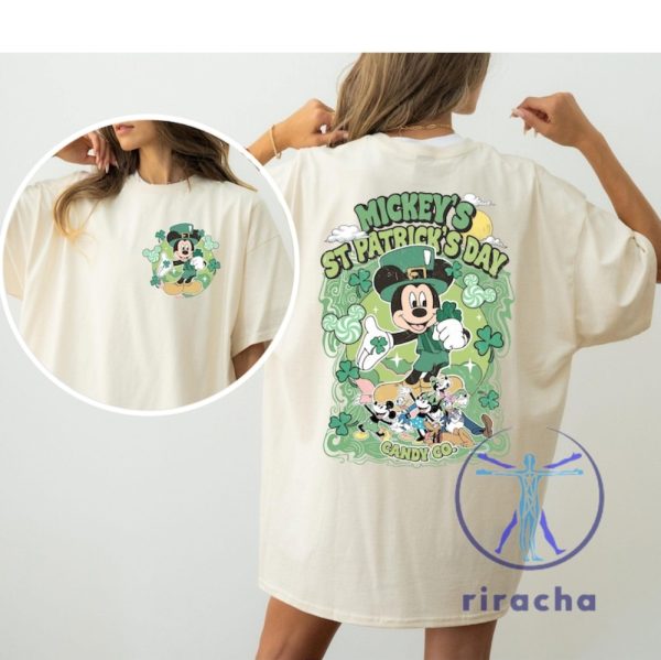 St Patricks Day Disney Shirt Featuring Mickey Mouse For Disneyland And Disney World Hoodie And Sweatshirt Options Available riracha 1