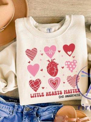 Little Heart Matter Chd Awareness Shirt Heart Disease Month Awareness Tee Anatomical Heart Shirt For Warrior Hoodie Sweatshirt riracha 1 1