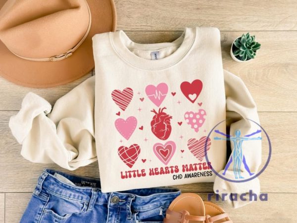 Little Heart Matter Chd Awareness Shirt Heart Disease Month Awareness Tee Anatomical Heart Shirt For Warrior Hoodie Sweatshirt riracha 1 1