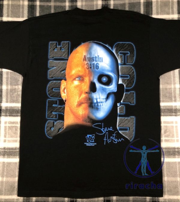 Vintage 90S Stone Cold Steve Austin Wwf Wwe Wrestling T Shirt Hoodie Sweatshirt For Birthday And Christmas Gift riracha 1