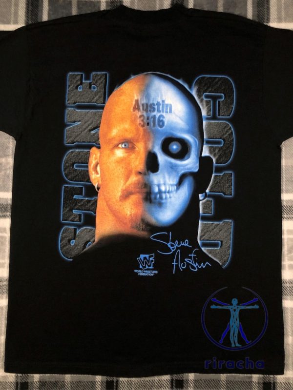 Vintage 90S Stone Cold Steve Austin Wwf Wwe Wrestling T Shirt Hoodie Sweatshirt For Birthday And Christmas Gift riracha 1 1