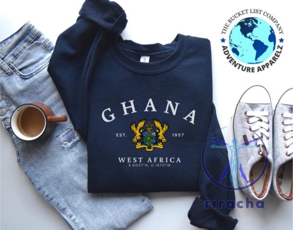 Ghana Sweatshirt Cozy Africa Hoodie Perfect Ghanaian Souvenir And Unique Africa Gift riracha 1