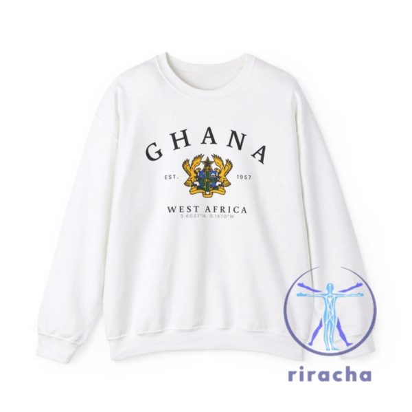 Ghana Sweatshirt Cozy Africa Hoodie Perfect Ghanaian Souvenir And Unique Africa Gift riracha 1 1