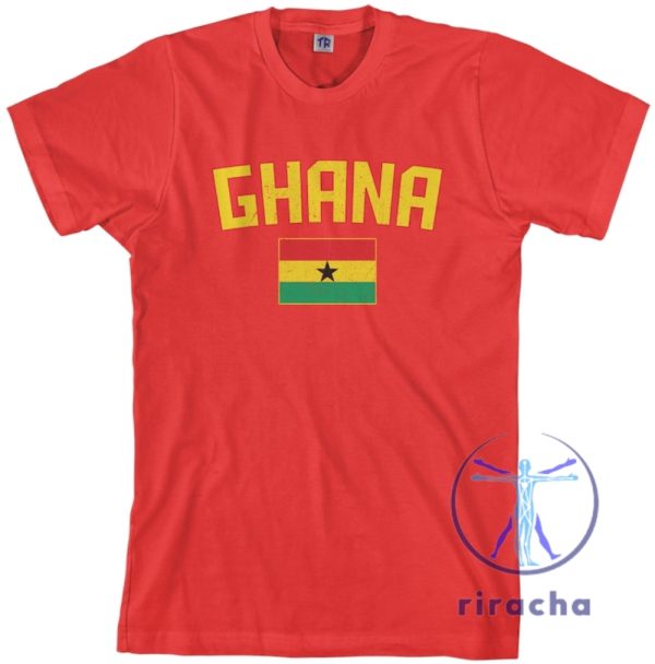 Ghana Flag T Shirt Hoodie Sweatshirt For Ghanaian National Team Fans In West Africa Football Apparel From Accra To Busua Soccer Gear riracha 1